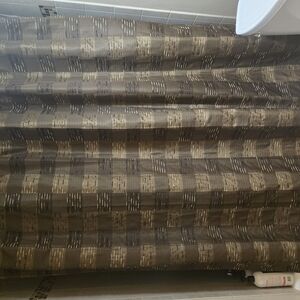 Elegant Brown and Gold Shower Curtain
